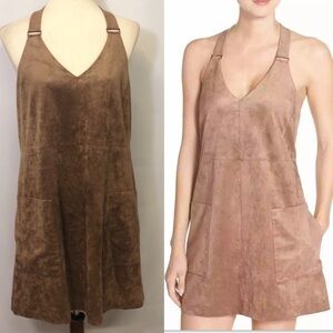 BCBGMAXAZRIA Abbott' Racerback Suede Dress Size M